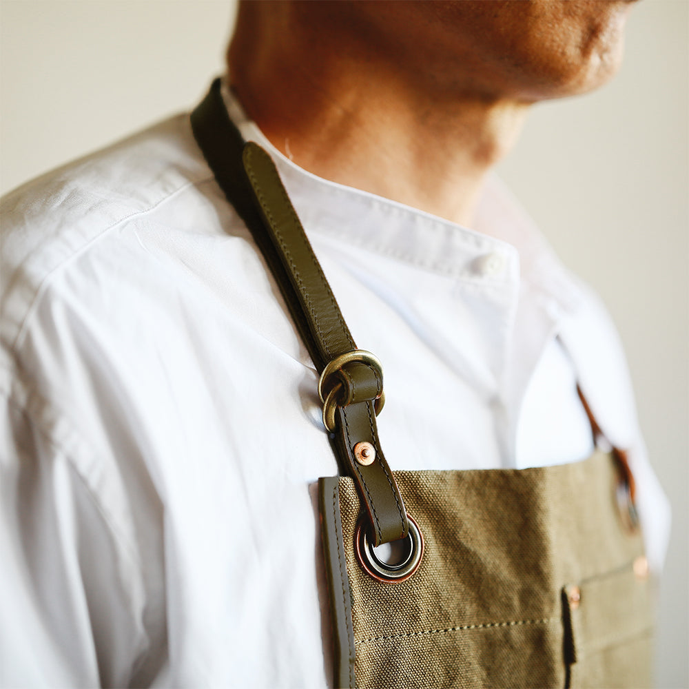 ログウッド染め / 15.2oz Heavy weight / Work Apron N/D